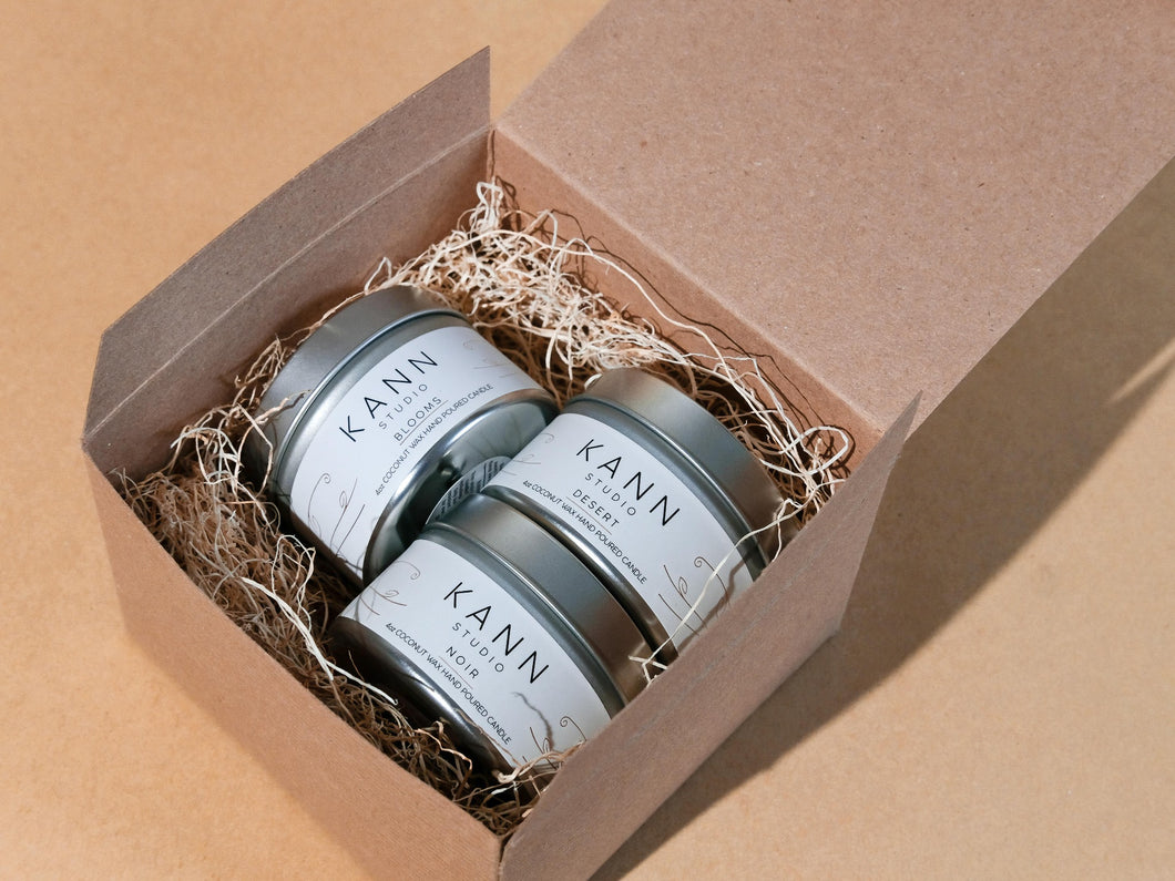 set of three candles - KANN STUDIO